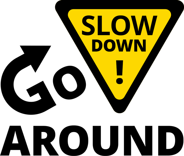 Slow Down, Go Around logo